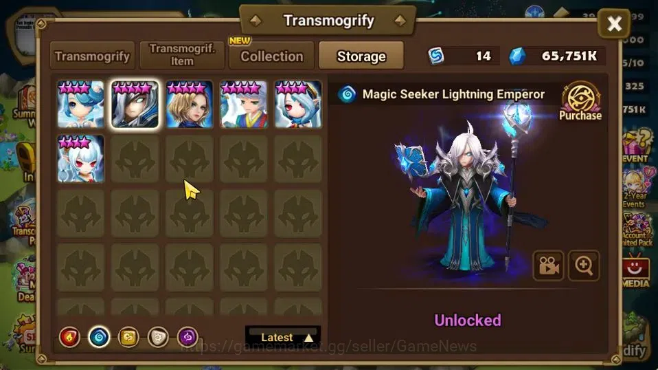 Summoners War: Sky Arena Accounts GLOBAL Lv 76|1 LD[Vivachel]|35 Total NB5[Leo,Olive image 14