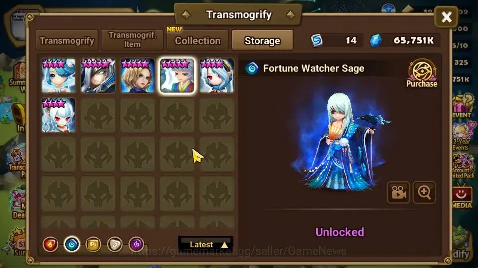 Summoners War: Sky Arena Accounts GLOBAL Lv 76|1 LD[Vivachel]|35 Total NB5[Leo,Olive image 15