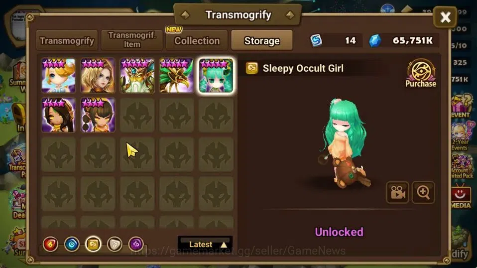 Summoners War: Sky Arena Accounts GLOBAL Lv 76|1 LD[Vivachel]|35 Total NB5[Leo,Olive image 18