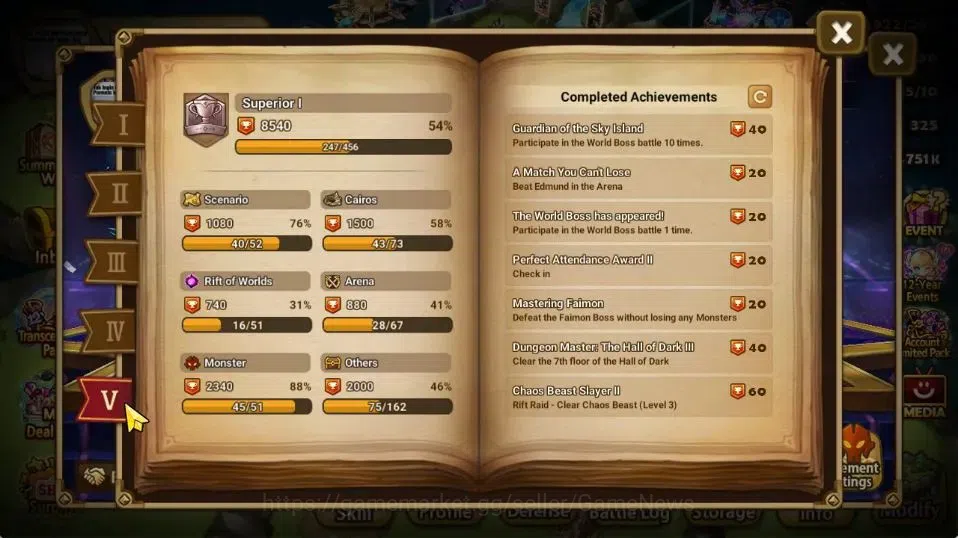 Summoners War: Sky Arena Accounts GLOBAL Lv 76|1 LD[Vivachel]|35 Total NB5[Leo,Olive image 7