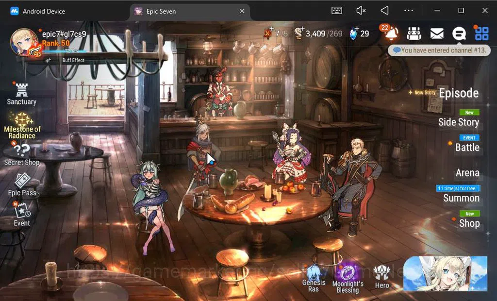 Epic Seven Accounts GLOBAL Unverif|New Era|6 ML(LOTScales,C Lilias,US image 1