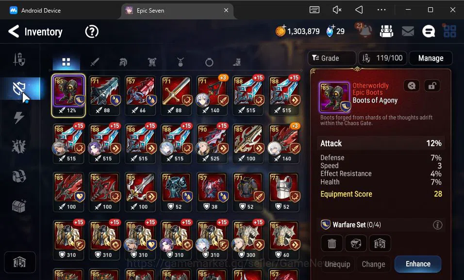 Epic Seven Accounts GLOBAL Unverif|New Era|6 ML(LOTScales,C Lilias,US image 12