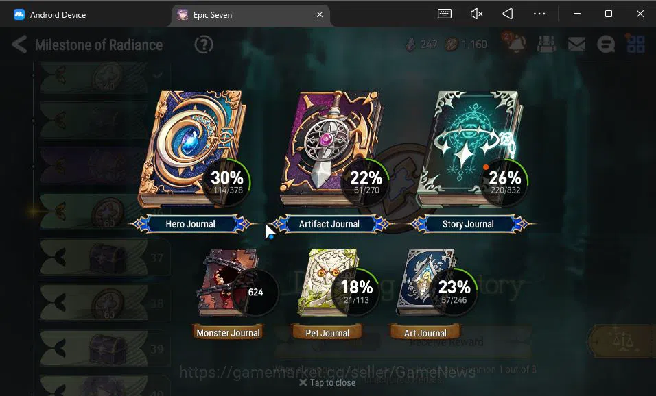 Epic Seven Accounts GLOBAL Unverif|New Era|6 ML(LOTScales,C Lilias,US image 18