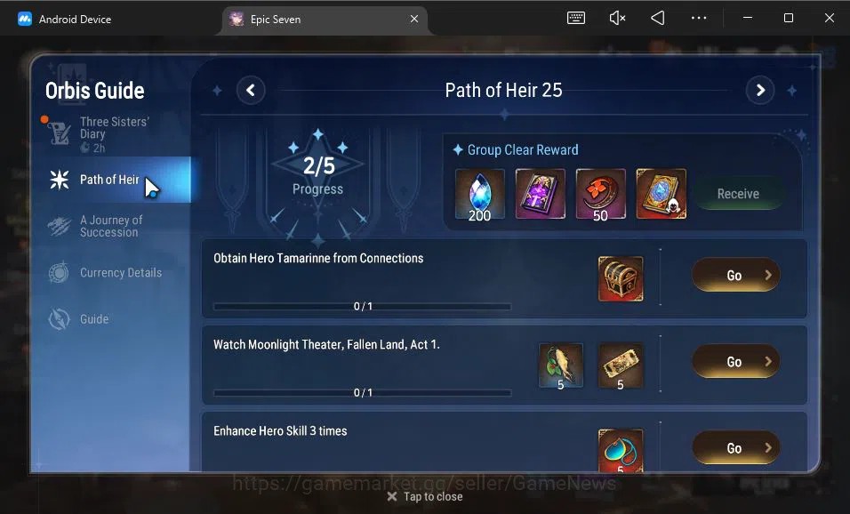 Epic Seven Accounts GLOBAL Unverif|New Era|6 ML(LOTScales,C Lilias,US image 20