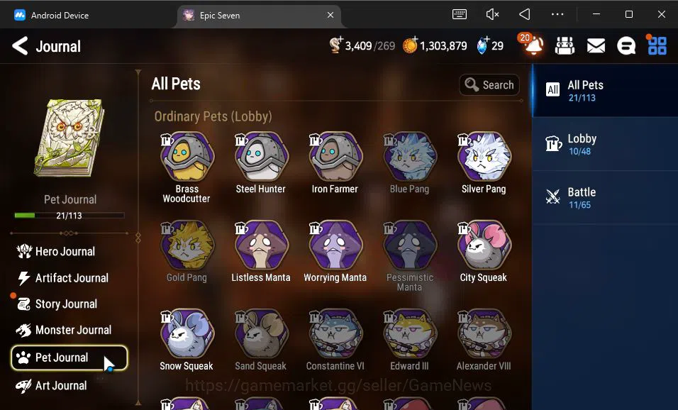 Epic Seven Accounts GLOBAL Unverif|New Era|6 ML(LOTScales,C Lilias,US image 3