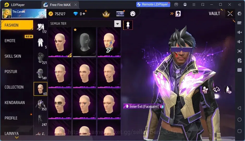 Free Fire Accounts Indonesia | EVO GUNL: XM8- Destiny Guardian Lv5 |  image 11