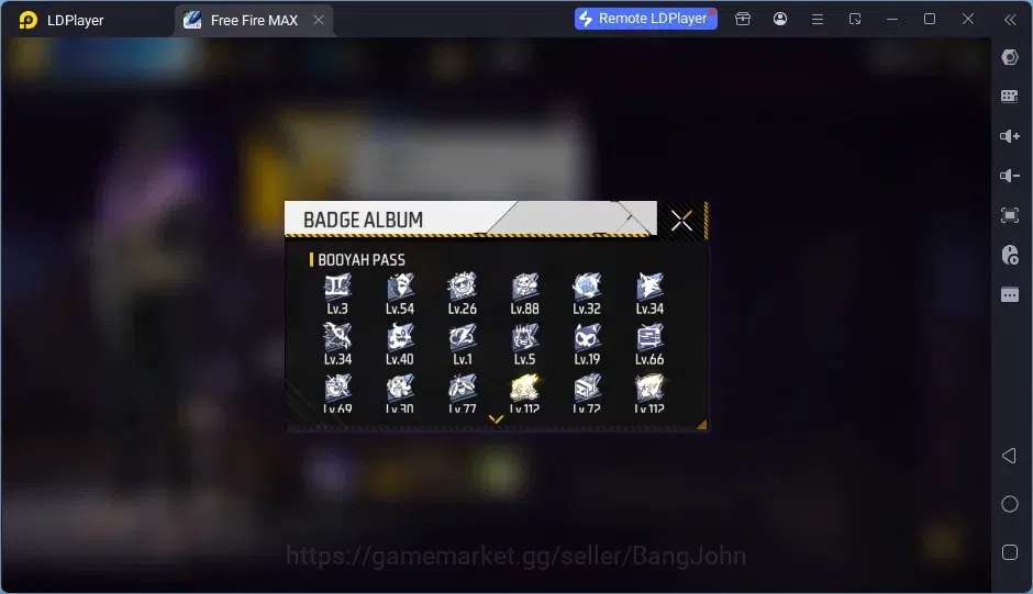 Free Fire Accounts Indonesia | EVO GUNL: XM8- Destiny Guardian Lv5 |  image 2