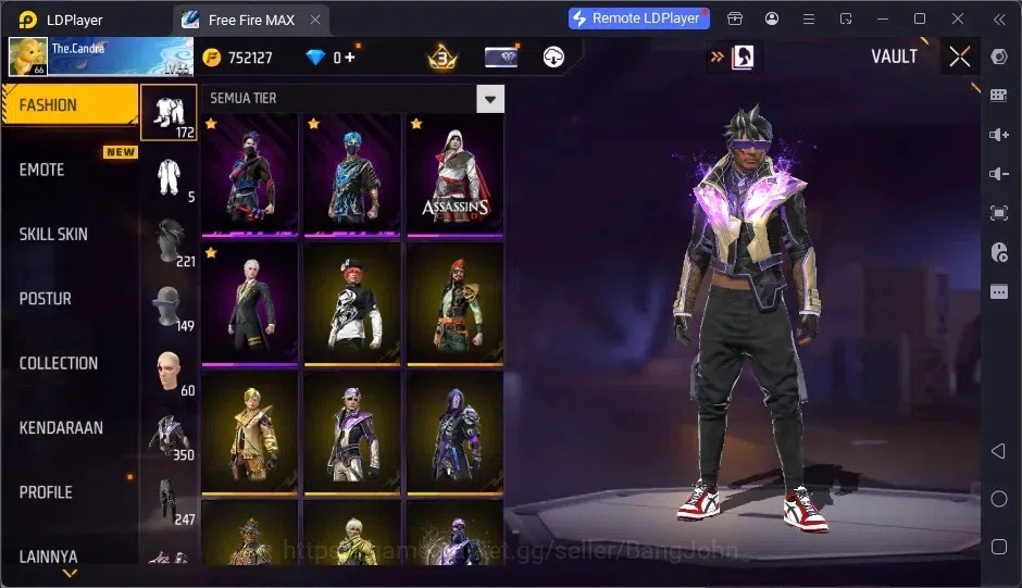 Free Fire Accounts Indonesia | EVO GUNL: XM8- Destiny Guardian Lv5 |  image 7