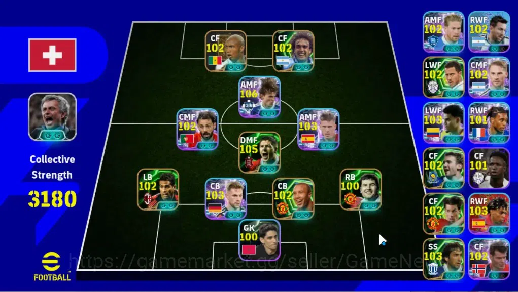 eFootball Accounts Legends & Iconic Players Android |11 Epic|Steven Gerrard,El Hadji Diouf,Gabriel Batistuta,Andrly 1