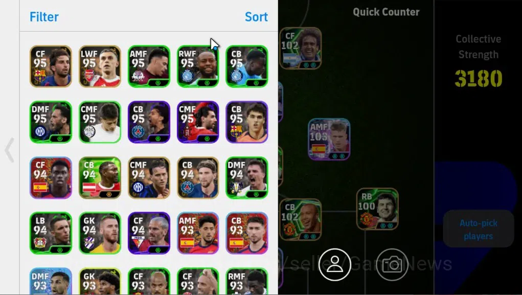 eFootball Accounts Legends & Iconic Players Android |11 Epic|Steven Gerrard,El Hadji Diouf,Gabriel Batistuta,Andrly 3