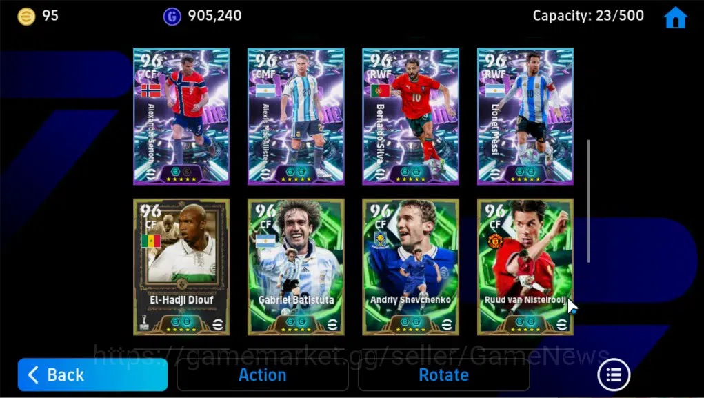 eFootball Accounts Legends & Iconic Players Android |11 Epic|Steven Gerrard,El Hadji Diouf,Gabriel Batistuta,Andrly 6