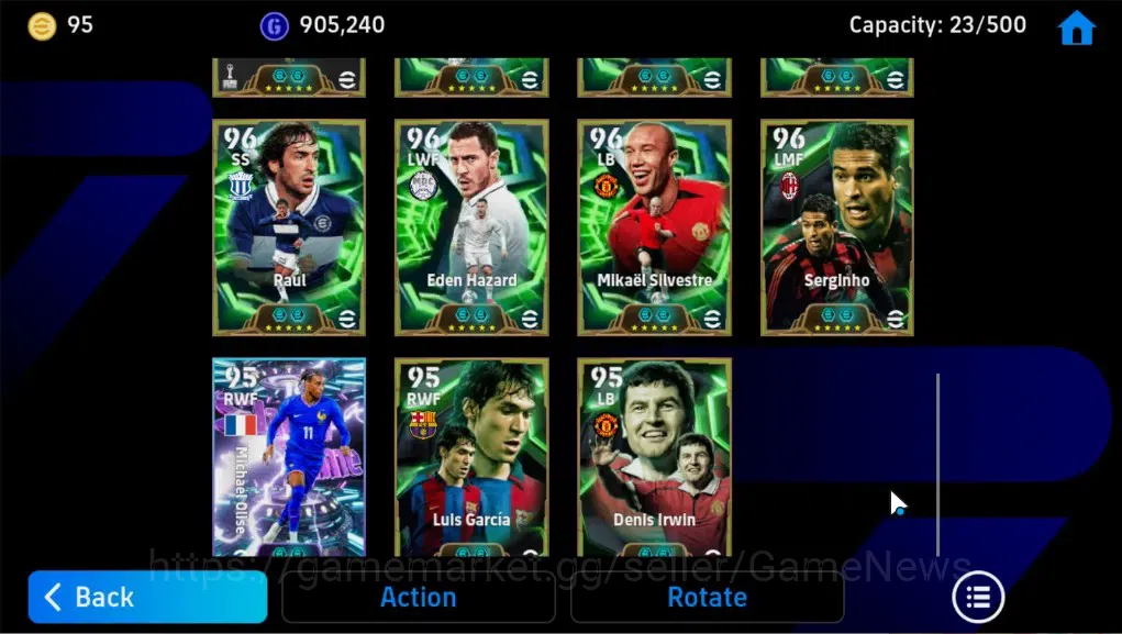 eFootball Accounts Legends & Iconic Players Android |11 Epic|Steven Gerrard,El Hadji Diouf,Gabriel Batistuta,Andrly 7