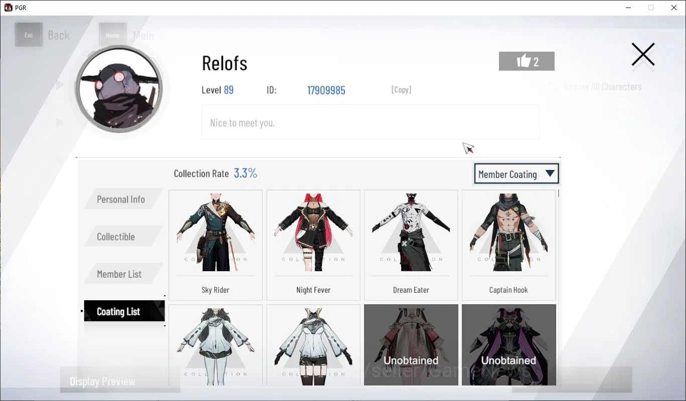 Punishing: Gray Raven Accounts ASIA | Midgame Plume SS+Sign, Rozen SS, S Member ( image 2