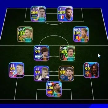eFootball Accounts Legends & Iconic Players Android|5 Show Time Unai Simon,Keviin De Bruyne,Victor Gyokeres,Lionel Messi|2