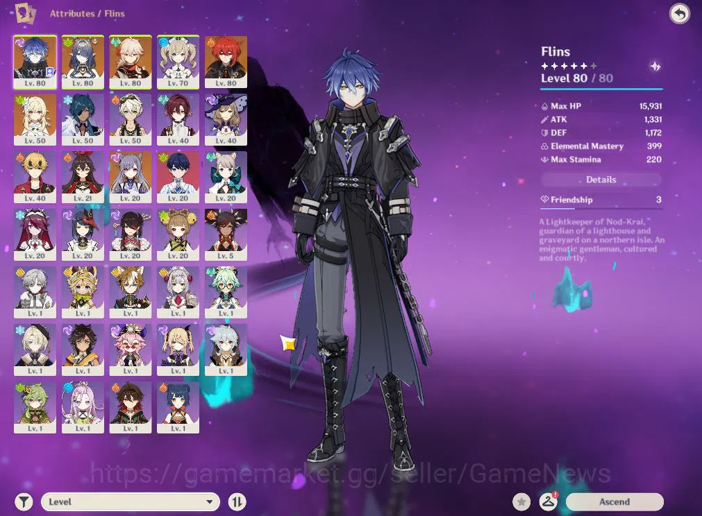 Genshin Impact Accounts Mid Game ASIA|Free HSR|AR 47|3 Limited 3