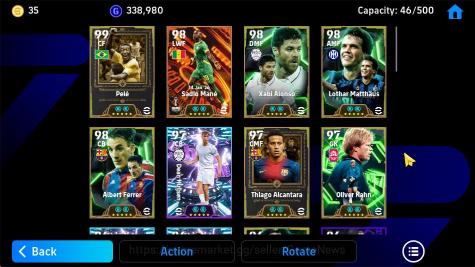 eFootball Accounts Mobile|Big Time Sadio Mane Acc Burst,Pele Phenom F image 7