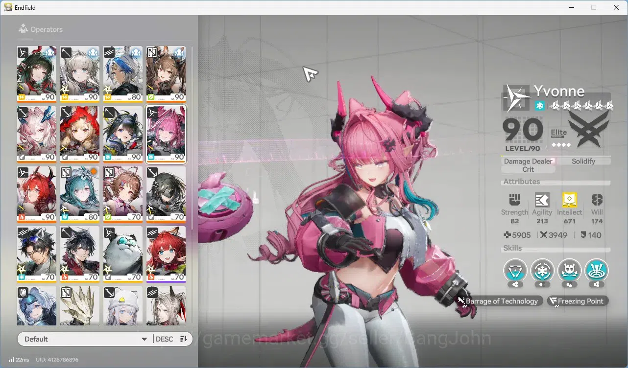 Arknights: Endfield Accounts ASIA|Lv 60|7 Limit+7 Sign|Limit (Laevatain,Yvonne, image 11