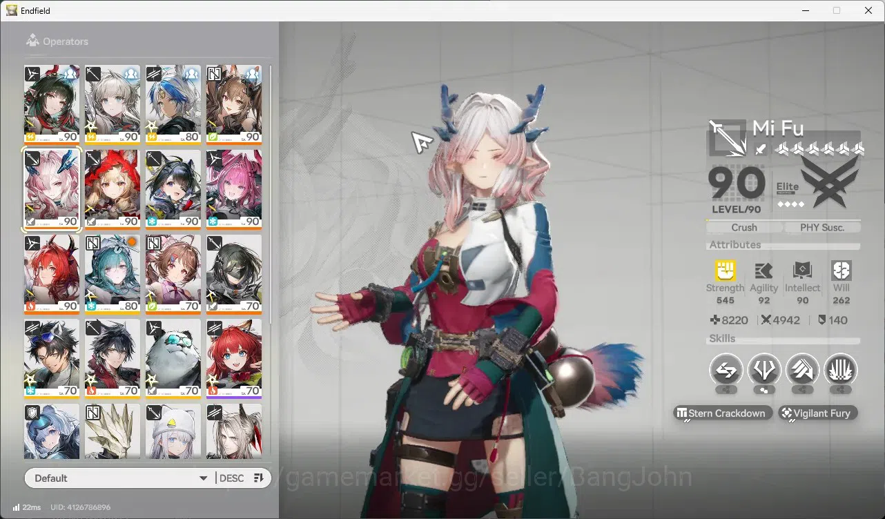 Arknights: Endfield Accounts ASIA|Lv 60|7 Limit+7 Sign|Limit (Laevatain,Yvonne, image 14