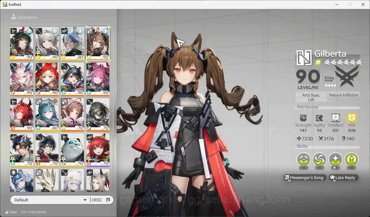 Arknights: Endfield Accounts ASIA|Lv 60|7 Limit+7 Sign|Limit (Laevatain,Yvonne, image 15