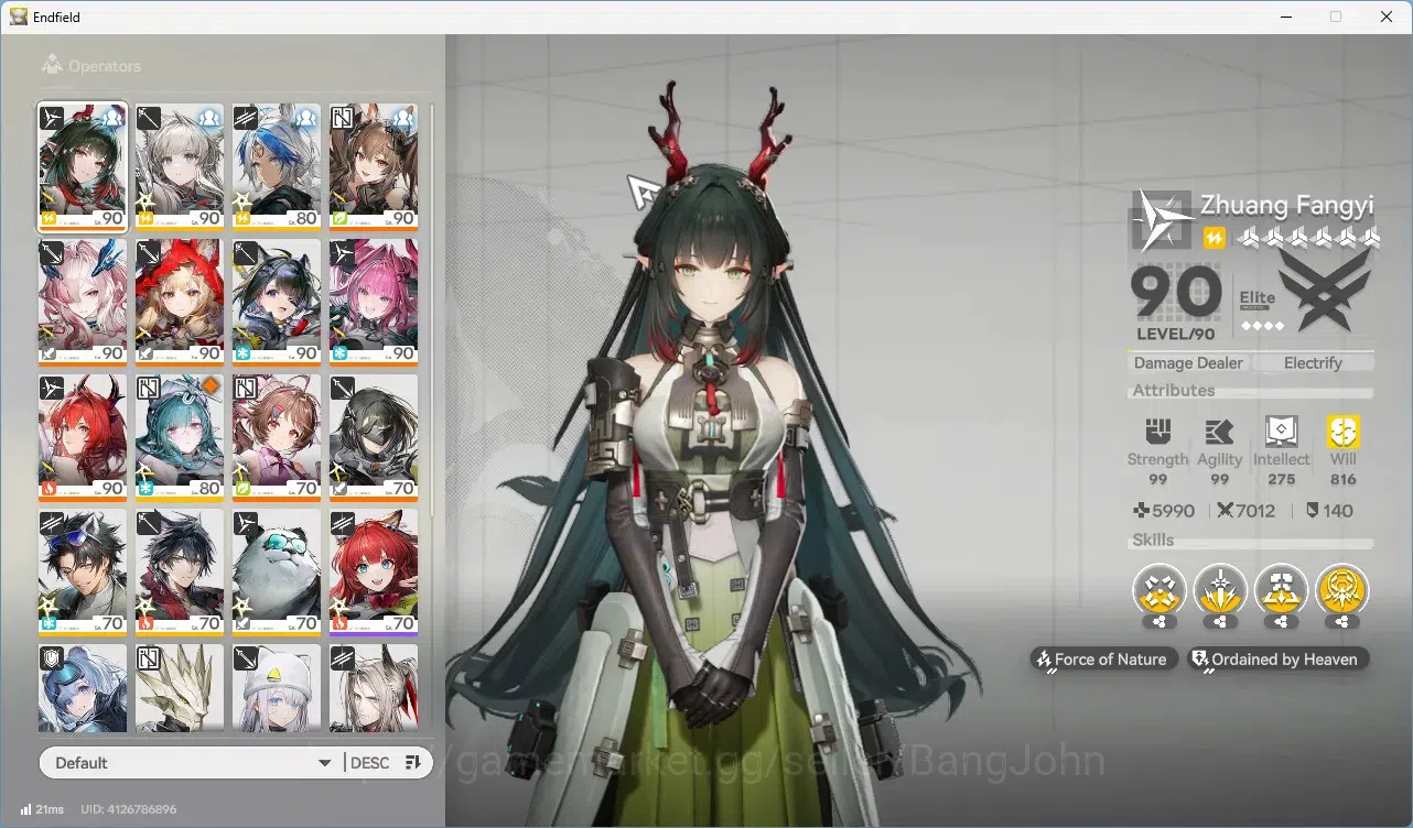 Arknights: Endfield Accounts ASIA|Lv 60|7 Limit+7 Sign|Limit (Laevatain,Yvonne, image 16