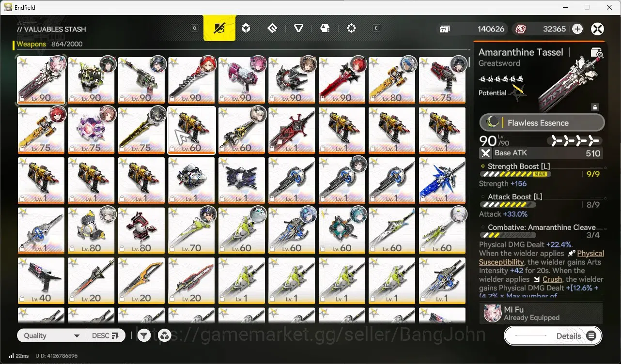 Arknights: Endfield Accounts ASIA|Lv 60|7 Limit+7 Sign|Limit (Laevatain,Yvonne, image 8