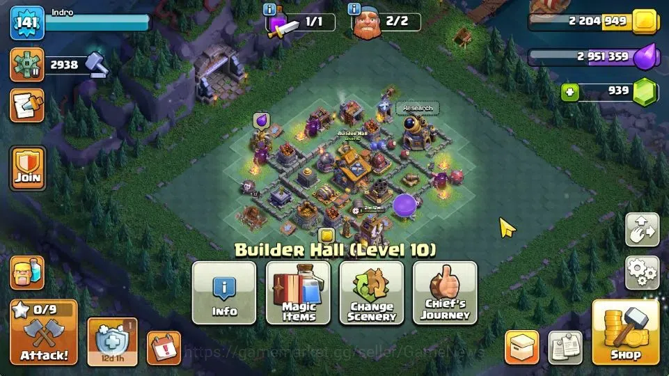 Clash of Clans Accounts TH 16-BH 10|LV 141|Limited Skin|HH 9|BK 64,AQ 70,G image 6