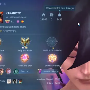 Mobile Legends: Bang Bang Accounts Collector Hero 133|Skins 245|The Asspirant(Ruby),KOF(Karina),Soul(Aamon),2