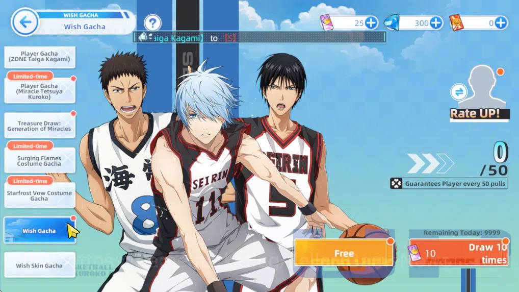 Kuroko's Basketball Street Rivals Accounts SEA SV013|Fresh Starter Lv 2 Limit Zone Taiga Kaga image 7