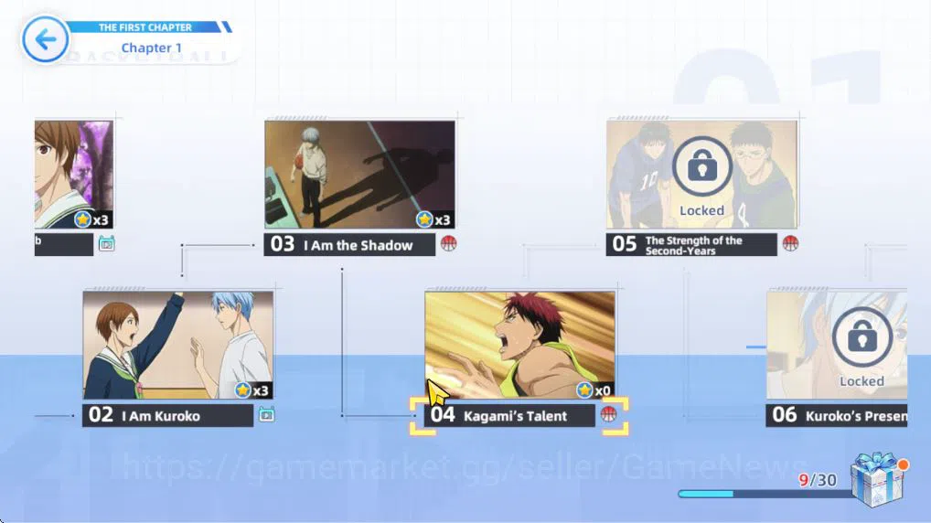 Kuroko's Basketball Street Rivals Accounts SEA SV013|Fresh Starter Lv 2 Limit Zone Taiga Kaga image 9