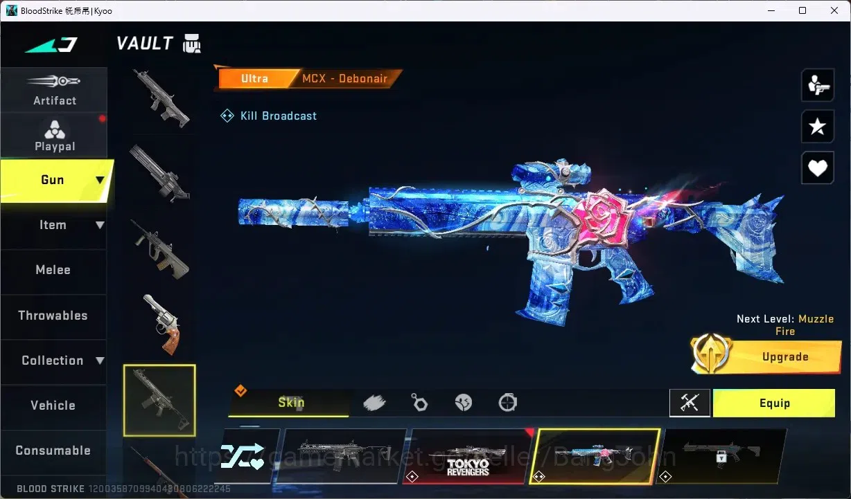 Blood Strike Accounts ASIA | 2 ETERNAL:Desert Eagle,M700|6 COLLAB GUN:4 image 11