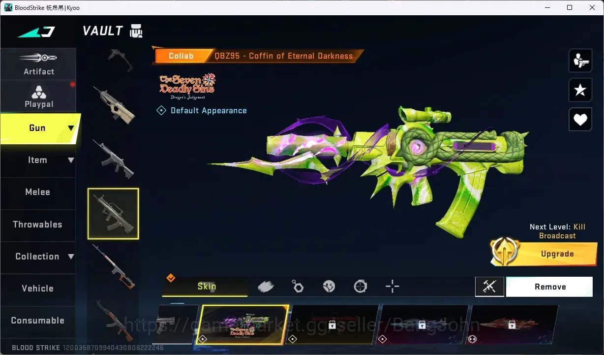 Blood Strike Accounts ASIA | 2 ETERNAL:Desert Eagle,M700|6 COLLAB GUN:4 image 14