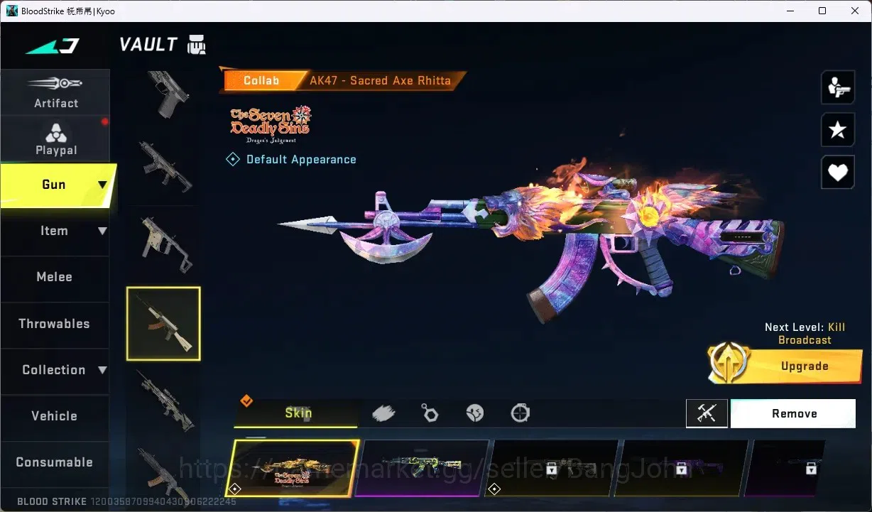 Blood Strike Accounts ASIA | 2 ETERNAL:Desert Eagle,M700|6 COLLAB GUN:4 image 5