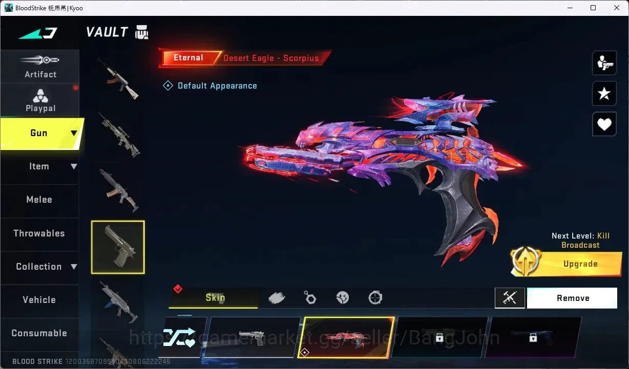 Blood Strike Accounts ASIA | 2 ETERNAL:Desert Eagle,M700|6 COLLAB GUN:4 image 6