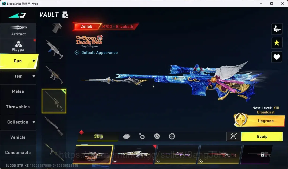 Blood Strike Accounts ASIA | 2 ETERNAL:Desert Eagle,M700|6 COLLAB GUN:4 image 8