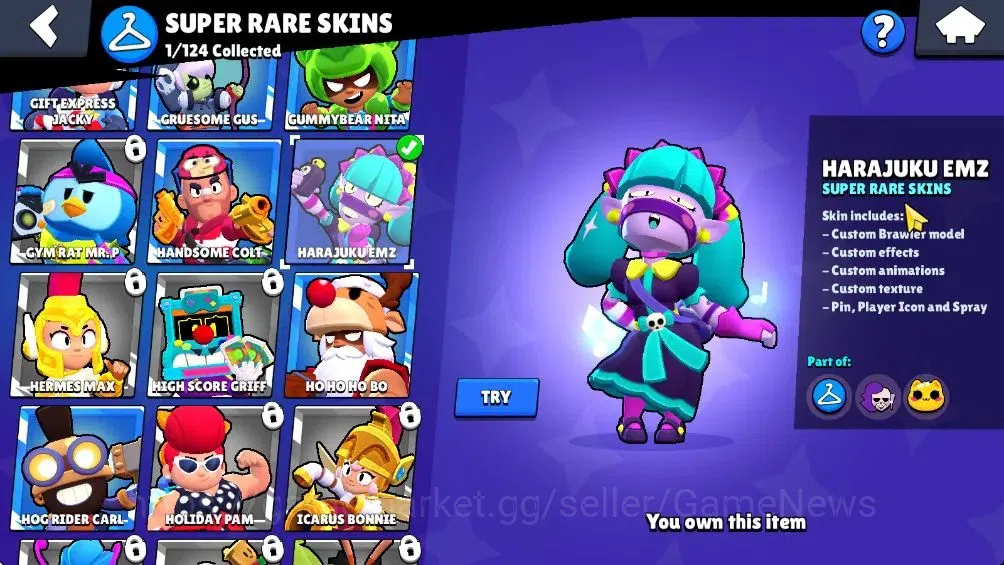 Brawl Stars Accounts 2389 Trophy|19 Brawlers 2 Max Lvl [Full Buffies Em image 10