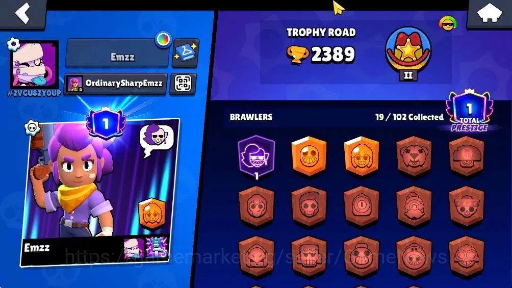 Brawl Stars Accounts 2389 Trophy|19 Brawlers 2 Max Lvl [Full Buffies Em image 13