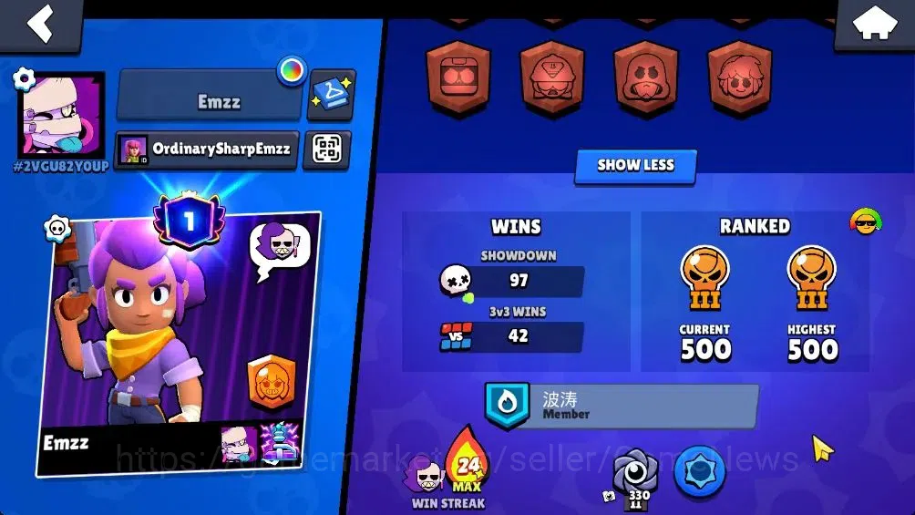Brawl Stars Accounts 2389 Trophy|19 Brawlers 2 Max Lvl [Full Buffies Em image 4