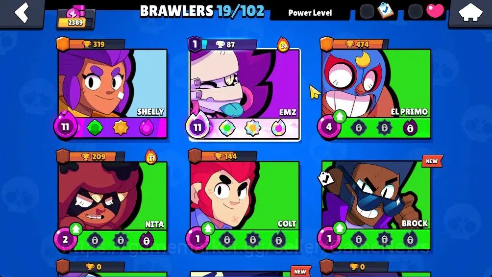 Brawl Stars Accounts 2389 Trophy|19 Brawlers 2 Max Lvl [Full Buffies Em image 5
