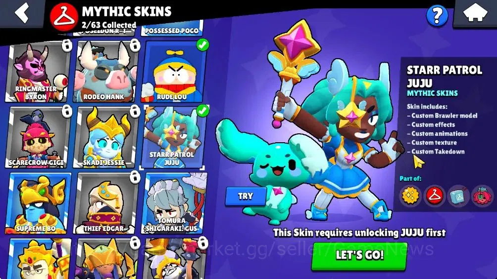 Brawl Stars Accounts 2389 Trophy|19 Brawlers 2 Max Lvl [Full Buffies Em image 8