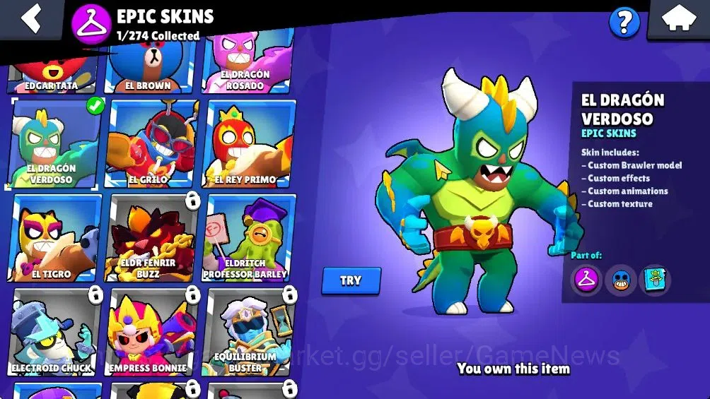 Brawl Stars Accounts 2389 Trophy|19 Brawlers 2 Max Lvl [Full Buffies Em image 9