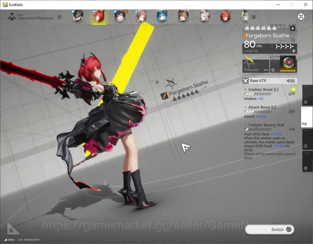 Arknights: Endfield Accounts ASIA|Lv 50|11,3k Arsenal|7 SSR (2 Limited) + 7 (*6 Weapon)|1 WP 3