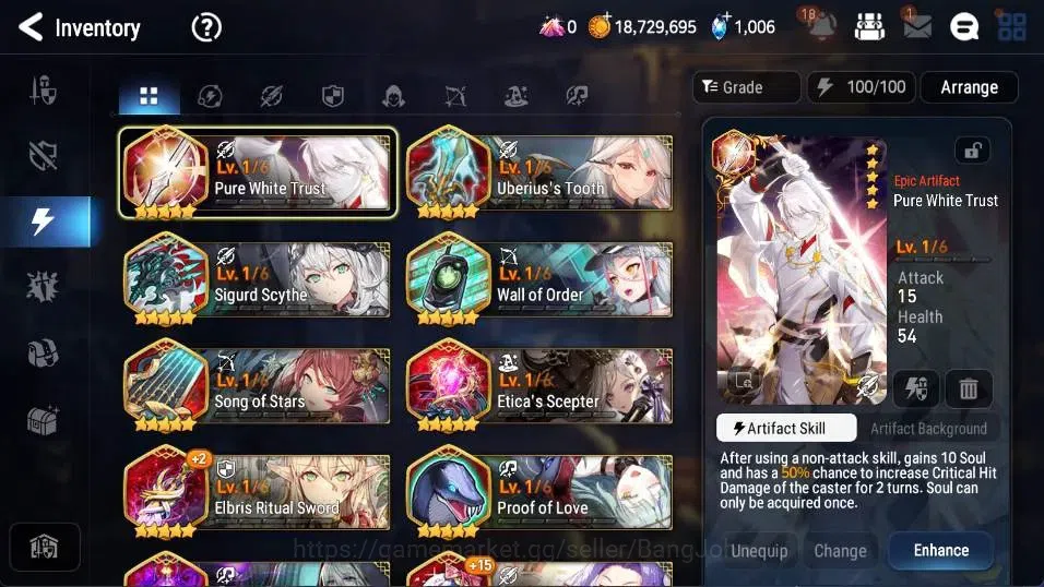 Epic Seven Accounts Global | 3 ML(WOTM Tenebria,EW Ludwing,BM Haste)Et image 11