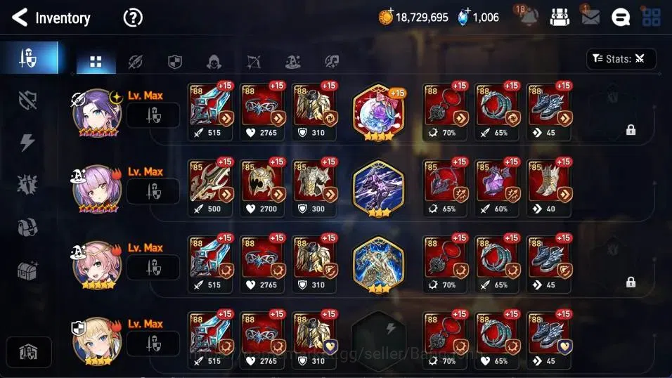 Epic Seven Accounts Global | 3 ML(WOTM Tenebria,EW Ludwing,BM Haste)Et image 9