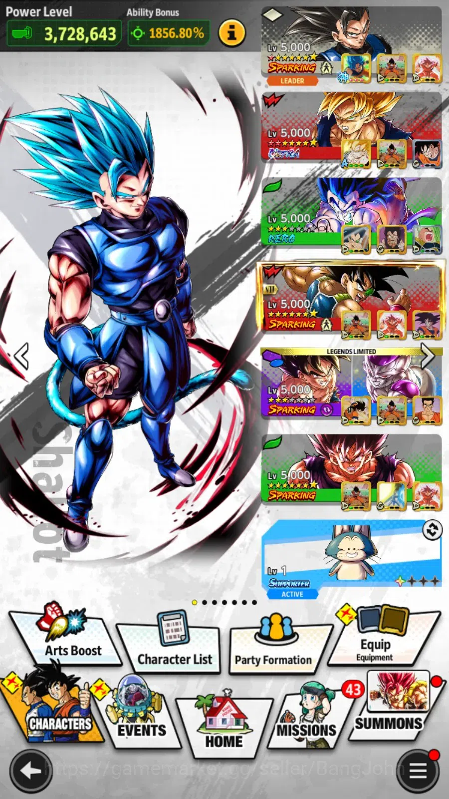 Dragon Ball Legends Accounts Android | Lvl 157|385M Total Power|180 CC|3 LR|6 U image 18