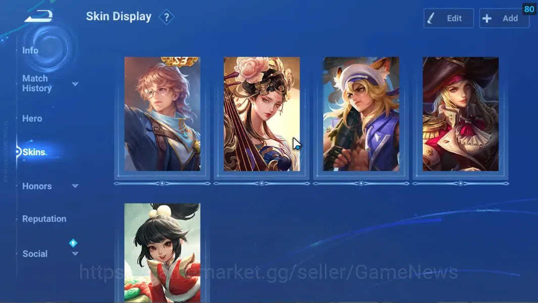 Honor of Kings Accounts Hero 43 Skin 30|Starter with Legend Skin(Di Renjie image 6