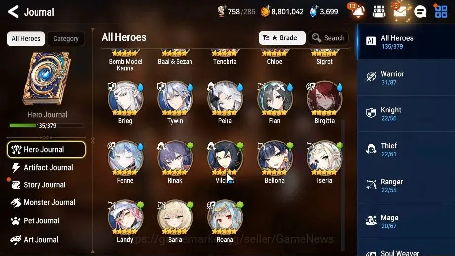 Epic Seven Accounts Global Unverif|New Era|8 ML(LOTScales,Barunka,NM L image 8