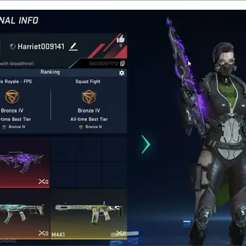 Blood Strike Accounts Starter Asia Starter|1 ETERNAL: QBZ95-Whisper Lv2|1ULTRA Gun|1 ULTRA Striker: Death Wings| 1 LEGENDARY