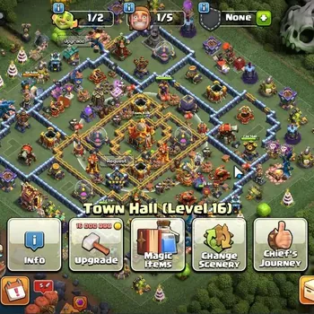 Clash of Clans Accounts High-End LV 177|TH 16|HH 9|Limited Skin|BK 76,AQ 77,MP 48,GW 33,RC 14,DD 7,BM 18,BC 15|CN ON|Classic