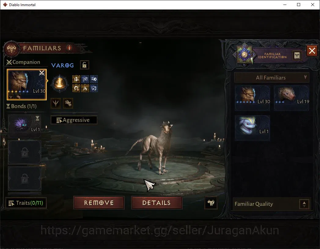 Diablo Immortal Accounts Mid-Tier SEA- Vasilly|Lv60(363)Necromancer|32K CR|Reso 480 |Inferno I|Paragon 12