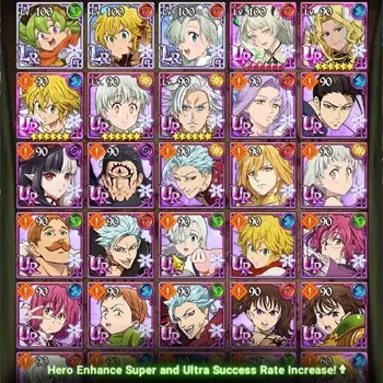 The Seven Deadly Sins: Grand Cross Accounts Starter Global|1.07M Power|1400+ Diamonds| Starter